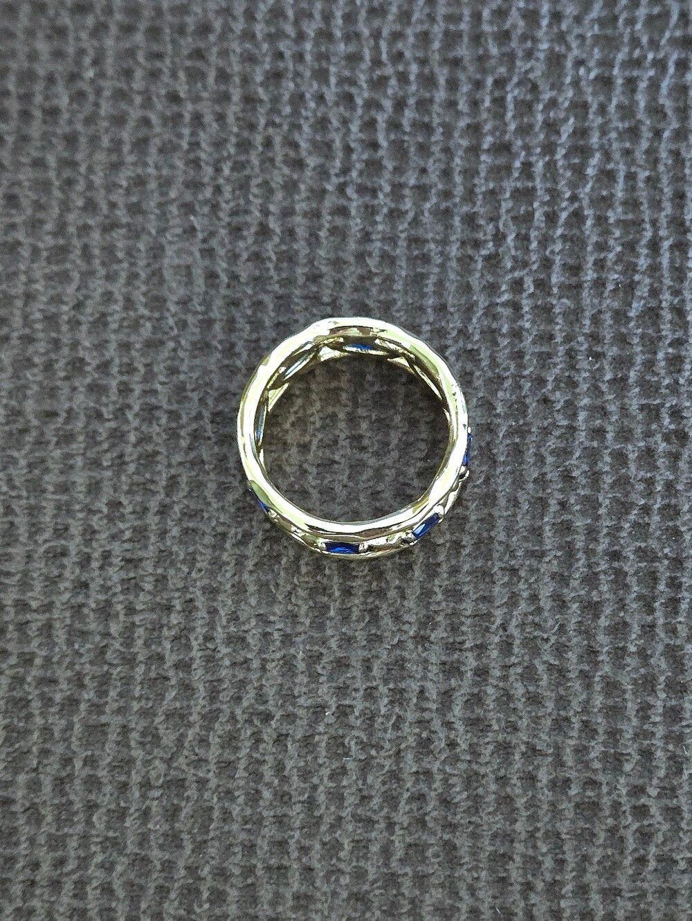 Zeyzey Gold💛 Double✌️ Band with Blue💙 Crystals💎 Ring💍 - NWT - Picture 11 of 16